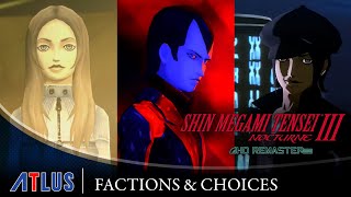 Shin Megami Tensei III Nocturne HD Remaster — Factions & Choices Trailer | PS4, Nintendo Switch, PC