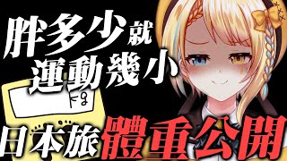 【🥞量體重運動台】胖一公斤=運動一小時！在日本搞不好沒有變胖啊！【洛可洛斯特 / VTUBER】