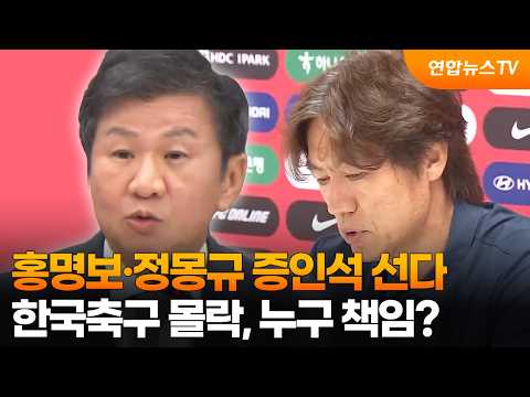 홍명보·정몽규 증인석 선다…한국축구 몰락, 누구 책임? / 연합뉴스TV (YonhapnewsTV)