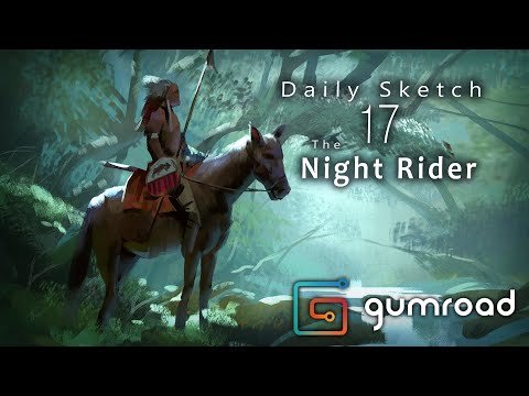 Daily Sketch #17 The Night Rider