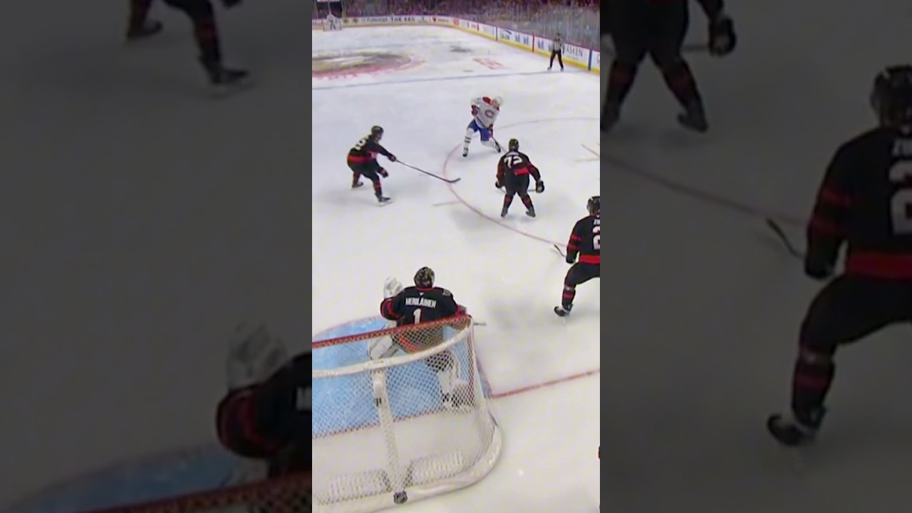 Juraj Slafkovský accepte la passe de Cole Caufield et c’est le but! 🚨