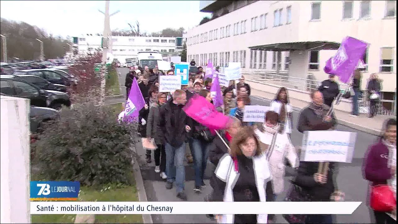 Santé : mobilisation à l’hôpital du Chesnay