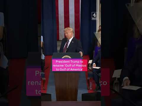 President Trump to rename 'Gulf of Mexico to Gulf of America'