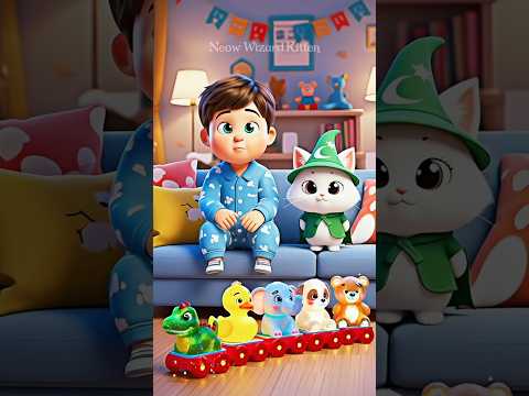 When a Wizard Kitten’s Sparkling Pet Train Brings Joy to a Little Boy! #cats #shorts #animation