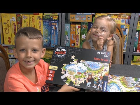 Spielepuzzle: Die drei ??? Kids - Chaos im Zoo (Kosmos) - ab 7 Jahre