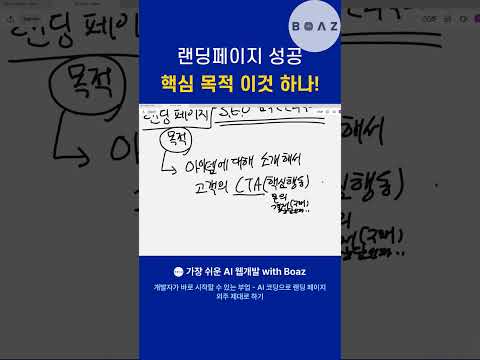 랜딩페이지 성공 핵심 목적 이것 하나!