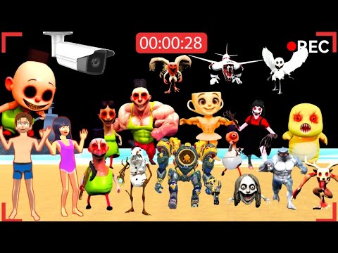 Yuta Mio Panik CCTV REKAM HAMOOD HABIBI ALL BRAINROOT MENYERANG PANTAI 🌊👺 Sakura School Simulator