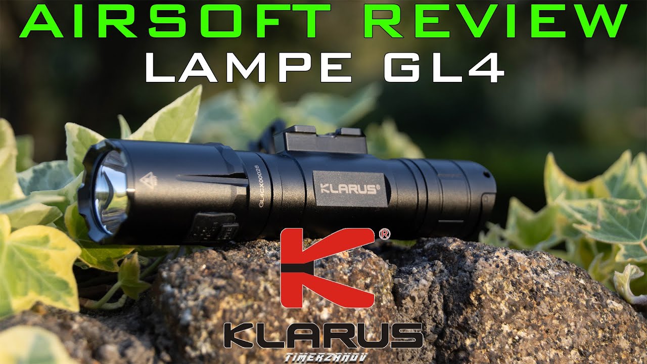 Airsoft Review #266 Klarus GL4 Lampe Tactique (Déballage et présentation) (Klarus France) [FR]
