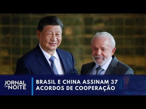 Visita de presidente da China termina com jantar no Itamaraty | Jornal da Noite