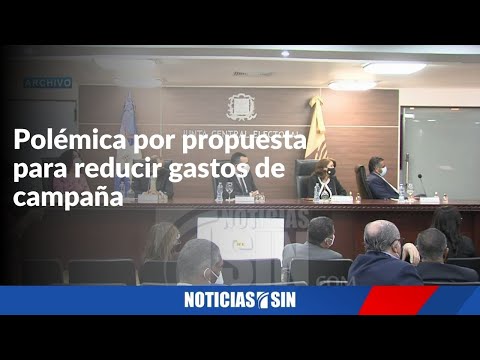 Polémica por propuesta para reducir gastos de campaña