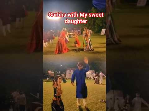 First Time Garba with my sweet daughter 🕺#garba #dance #trending #shorts #viralreels