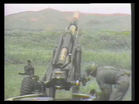 M102 105mm Howitzer - YouTube