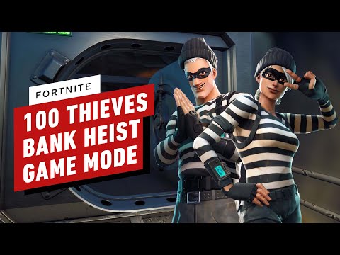 Fortnite x 100 Thieves Creative 2.0 - Bank Heist Game Mode Gameplay