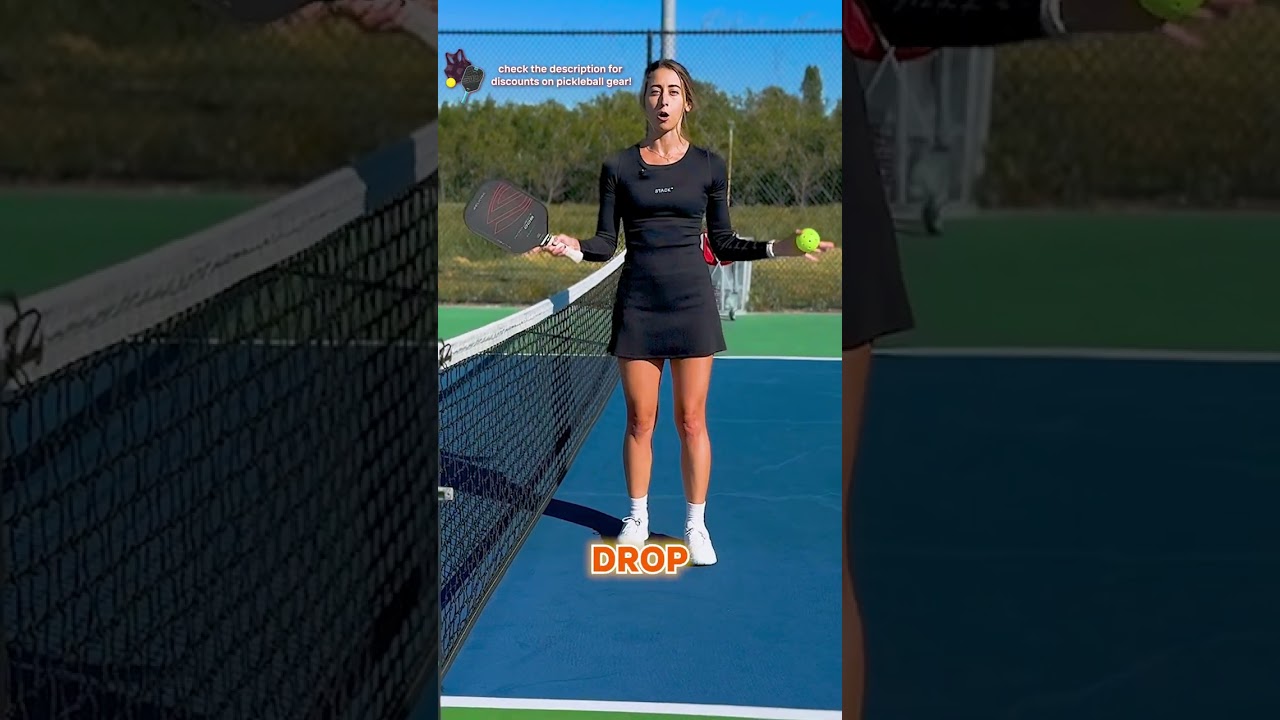 Good drop shots in pickleball don’t land in the kitchen!