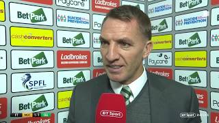 Brendan Rodgers reacts as his Celtic side drop points at Motherwell | Post-match interview