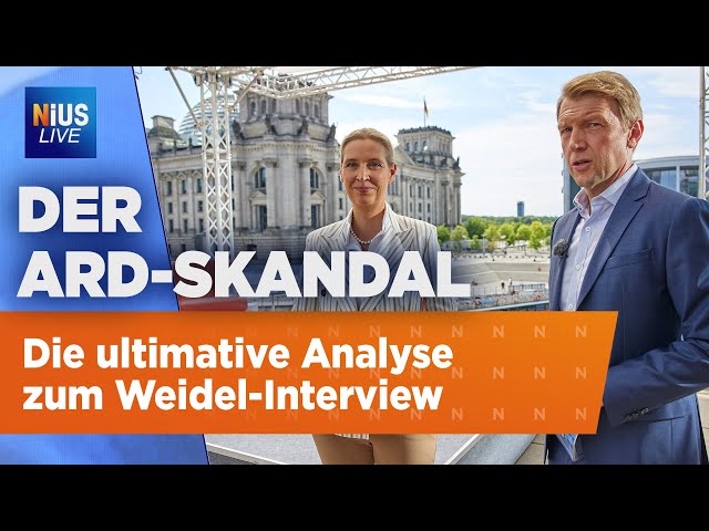 Weidel von Demonstranten übertönt – ARD-Moderator greift an! I NIUS Live vom 21. Juli 2025