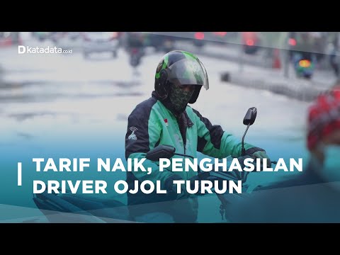 Survei Kemenhub: Tarif Naik, Penghasilan Driver Ojol Jadi Pas-Pasan | Katadata Indonesia