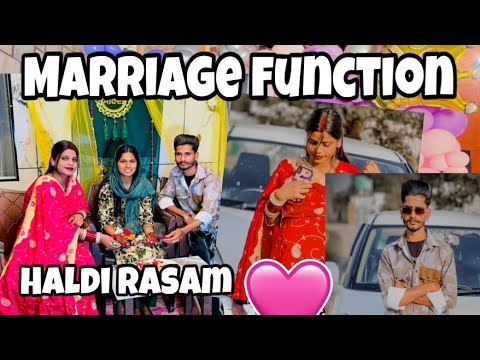 Aaj assi gye marriage te❤️Celebrate kita haldi and mehndi function🥳|| navu di tabiyat ho gyi khrab🥹