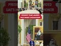 Trump awarded UAEs highest civilian honor #shorts #us #trump #news #middleeast #politics #world  - 00:41 min - News - Video