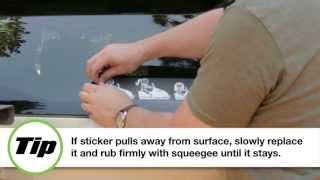 How To Install The Snowmobile Family Stickers