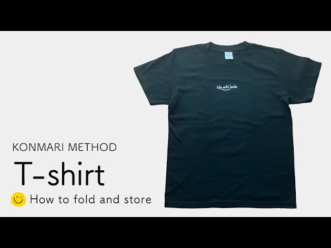 How to fold T-shirts -Konmari Method-