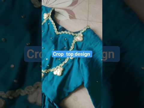 beautiful & easy to make crop top design for kids😻🌸💞✨#weddingcollection#croptop#chaniyacholi#fashion