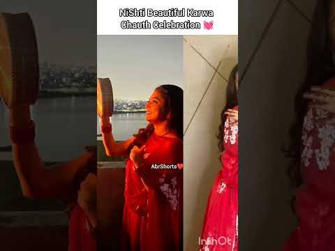 #nishti #beautiful #karwachauth #celebration #drashtidhami #niraj #leela #madhubala #shorts #yt 💓