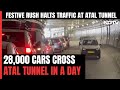 Massive Jam At Himachals Atal Tunnel, 28,000 Cars Cross In A Day