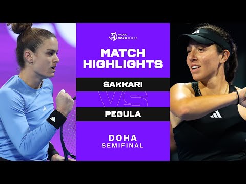 Maria Sakkari vs. Jessica Pegula | 2023 Doha Semifinal | WTA Match Highlights