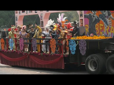 People gather in Mexico City for Day of the Dead parade | AFP