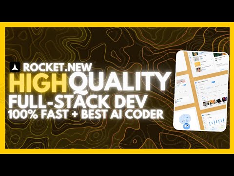 Rocket: NEW AI Full-Stack Developer IS INSANE! Build HIGH Quality Full-Stack Apps With No CODE!