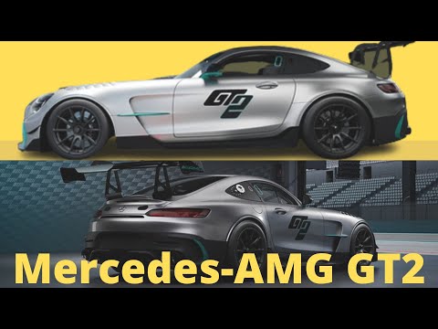 Mercedes-AMG GT2 race car launched with a powerful engine block of nearly 700 hp can reach 0,000