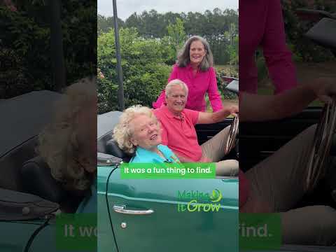 screenshot of youtube video titled Two timeless passions, beautiful roses and classic cars!