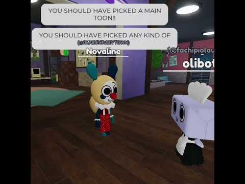 YOU SHOULD HAVE PICKED A MAIN TOON!!! #dandysworld W/Chris :3 my partner :3