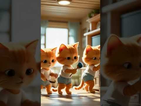 🐱 Cute Cats Cleaning Room | Funny & Adorable #trendingshorts #cute #youtubeshorts #viral #funny