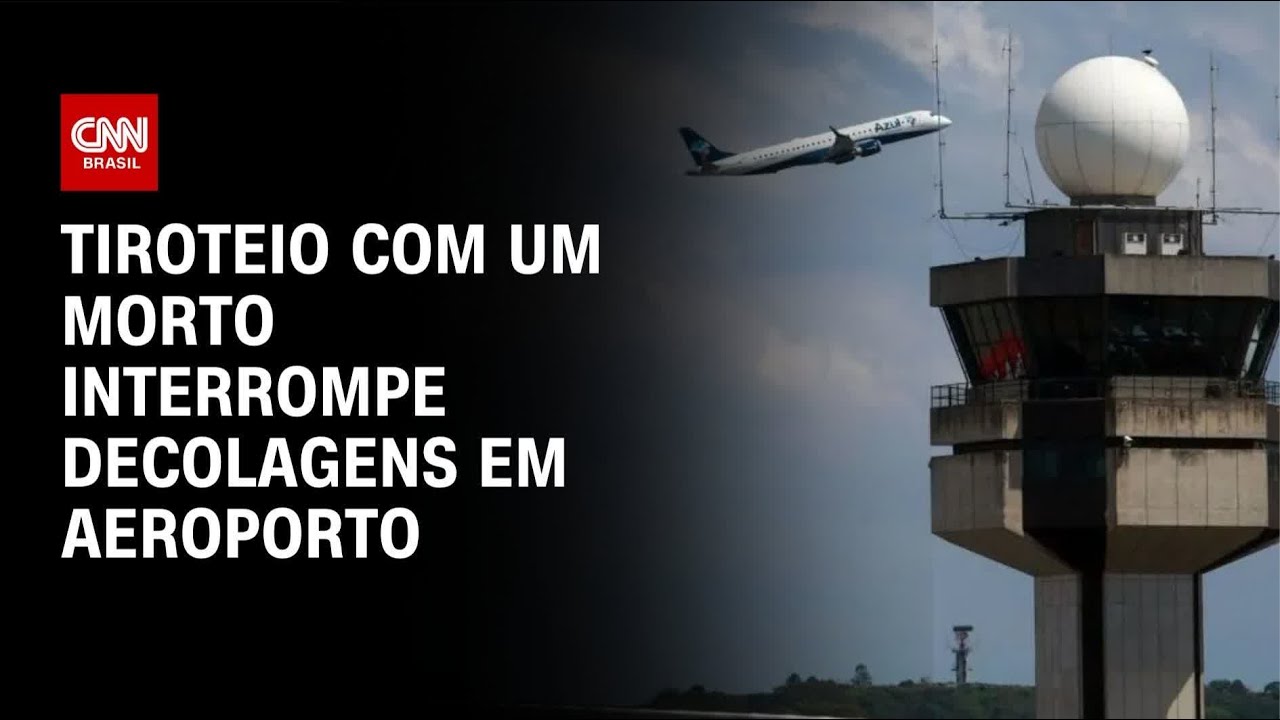 Operação da PM com um morto suspende decolagens no Aeroporto de Guarulhos | LIVE CNN