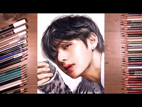 Drawing BTS: V (Taehyung) 뷔 | drawholic