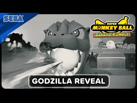 Super Monkey Ball Banana Rumble - Godzilla Reveal Trailer