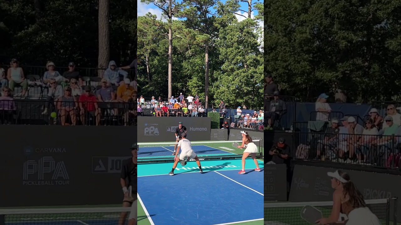 JW and Jorja Johnson show off their sibling connection on the pickleball court 🙏