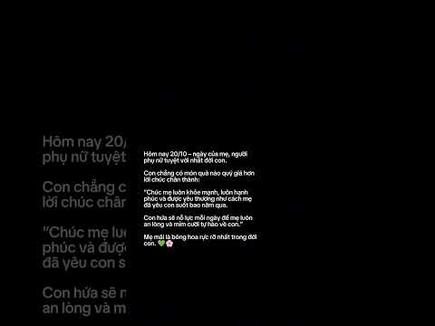 20/10 Về Mẹ