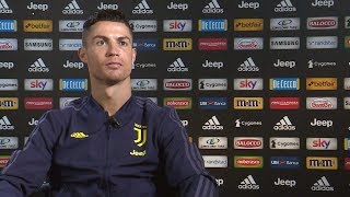 Cristiano Ronaldo speaks to Juventus TV before Atletico Madrid return leg