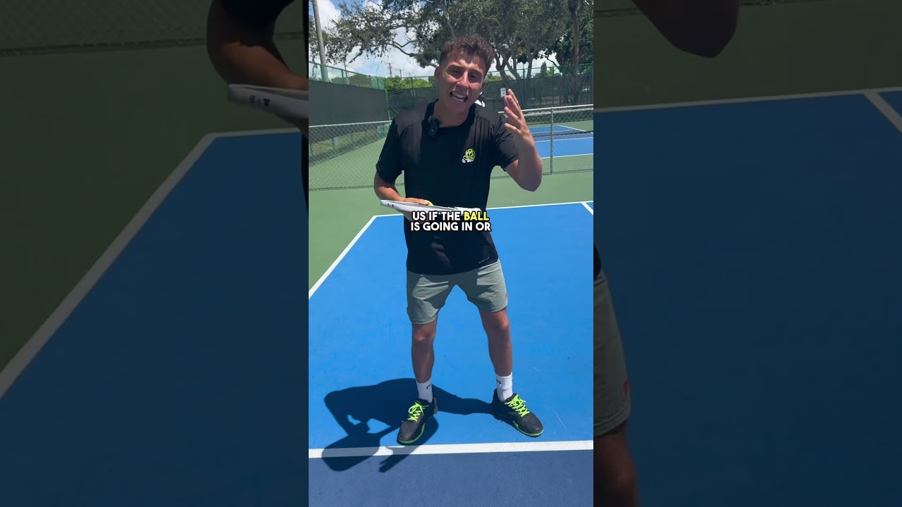 Secret to dodging out balls in pickleball! #pickleball #pickleballtips