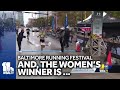 Womans marathon winner finishes her first marathon ever