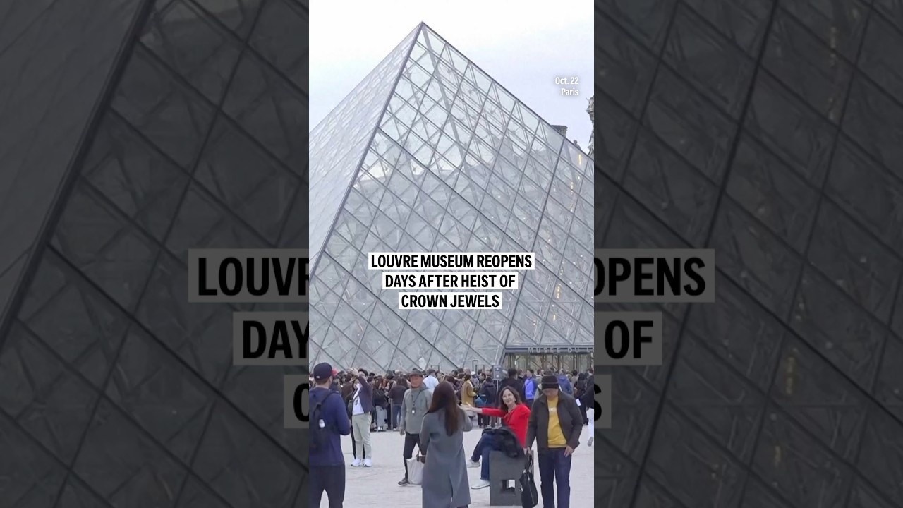 Louvre Museum reopens days after heist of crown jewels