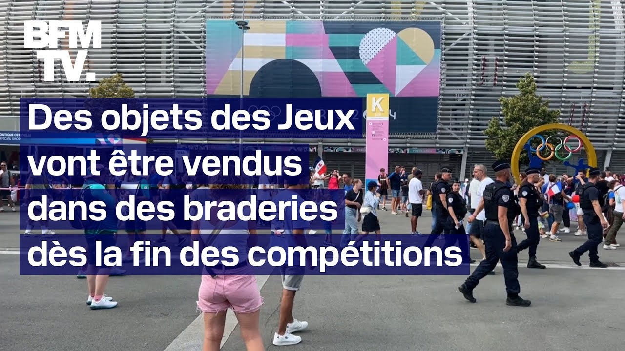 Des équipements et objets des Jeux de Paris 2024 vont être vendus dans des braderies