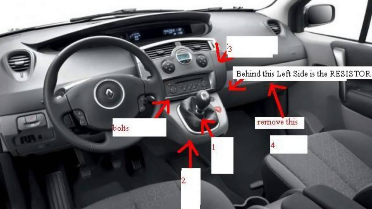 Renault Grand Scenic 1.9 Dci 2004 FAN RESISTOR dismount ... obd2 wire diagram 