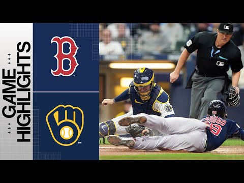 Red Sox vs. Brewers Game Highlights (4/23/23) | MLB Highlights video clip