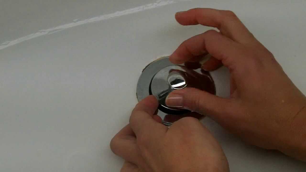 How To Remove A Pop up Tub Drain Plug Stopper Easy No Screw No 