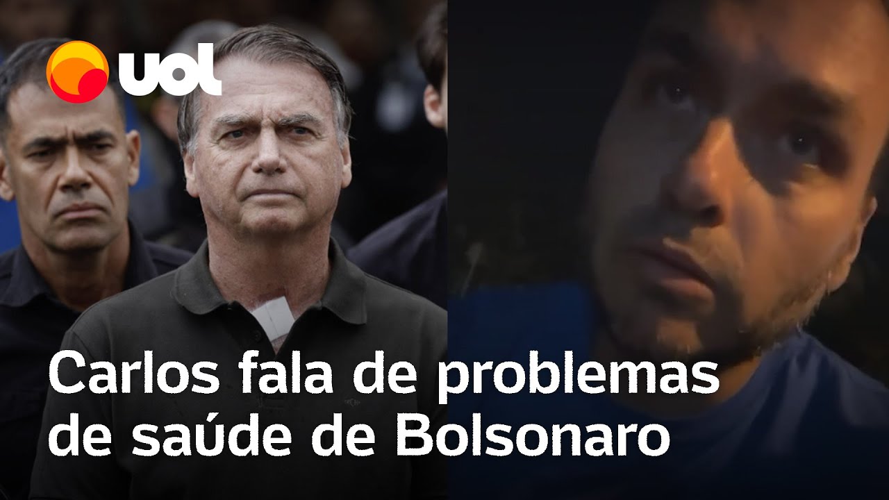 Carlos detalha problemas de saúde de Bolsonaro e cita exames Averiguar possibilidade de câncer