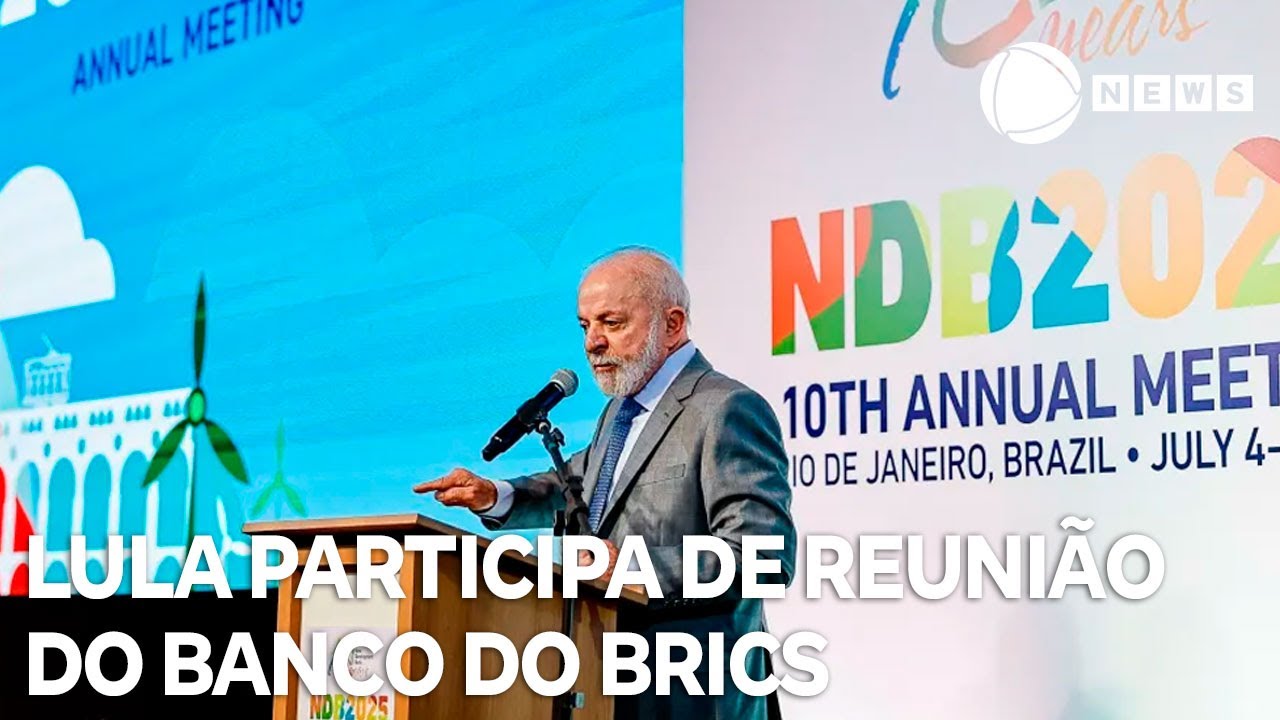 Lula participa de reunião do Banco do Brics no Rio de Janeiro